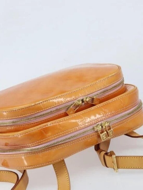 LOUIS VUITTON Monogram Vernis Marley Backpack Pink M91039 LV Auth LNZ301 main image 4